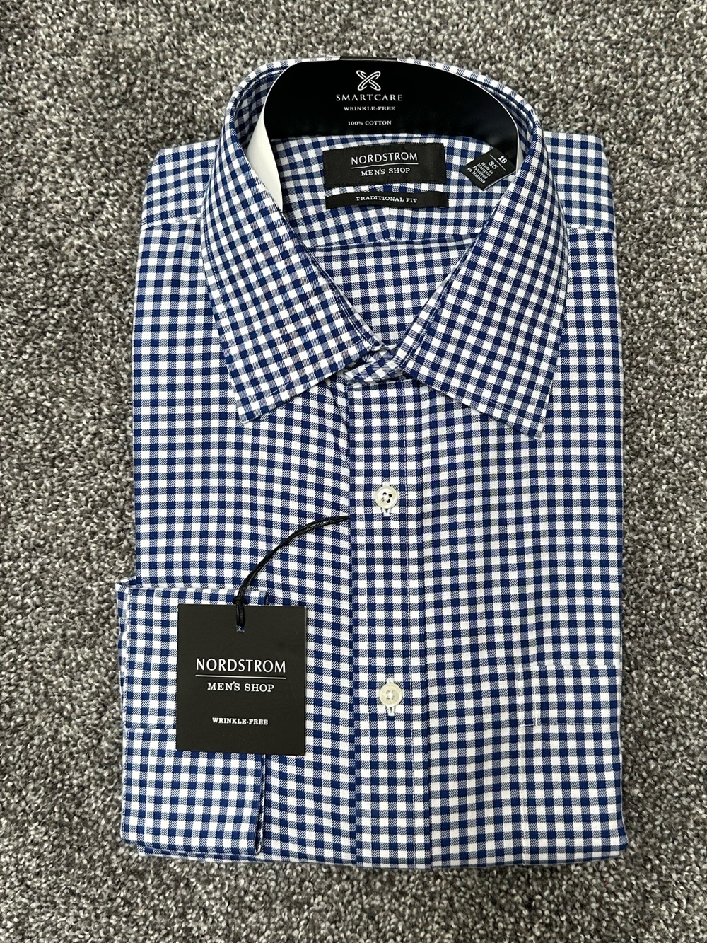 Nordstrom Smartcare Wrinkle-Free Traditional Fit Button Up Shirt